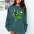 Shamrock Lucky Clover Baseball Patricks Day Family Matching Comfort Colors Sweatshirt Chalky Mint Shamrock Lucky Clover Baseball Patricks Day Family Matching Comfort Colors Sweatshirt Chalky Mint