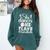 She Dances He Plays Mom Of Both Dance And Baseball Mom Comfort Colors Sweatshirt Chalky Mint
