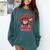 Six Seven Bruh Baseball Cool Valentine’s Day Teens Boys Comfort Colors Sweatshirt Chalky Mint