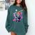 Skeleton Baseball Drip Boy Youth Dripping Baseball Halloween Comfort Colors Sweatshirt Chalky Mint