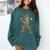 Skeleton Baseball Player Costume Halloween Men Boys Comfort Colors Sweatshirt Chalky Mint