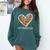 Softball Baseball Mom Valentine Leopard Heart Mother's Day Comfort Colors Sweatshirt Chalky Mint Softball Baseball Mom Valentine Leopard Heart Mother's Day Comfort Colors Sweatshirt Chalky Mint