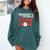 Somebody's Loud Mouth Baseball Mom Mama Comfort Colors Sweatshirt Chalky Mint