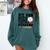 My Son Hits Harder Than Your Husband Baseball Mom Comfort Colors Sweatshirt Chalky Mint
