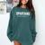 Spartans Baseball Inspired Comfort Colors Sweatshirt Chalky Mint Spartans Baseball Inspired Comfort Colors Sweatshirt Chalky Mint
