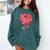 Sporty Rose Graphic With Baseball And Rugby Ball Petals Comfort Colors Sweatshirt Chalky Mint Sporty Rose Graphic With Baseball And Rugby Ball Petals Comfort Colors Sweatshirt Chalky Mint