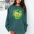 St Patrick Day Baseball Drip Ice Cream Baseball Home Plate Comfort Colors Sweatshirt Chalky Mint