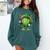 St Patricks Day Baseball Leprechaun Rainbow Green Baseball Comfort Colors Sweatshirt Chalky Mint