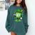 St Patricks Day Shamrock Baseball Drip Icecream Irish Boys Comfort Colors Sweatshirt Chalky Mint