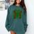 St Patricks Day Shamrock Baseball Saint Paddy's Comfort Colors Sweatshirt Chalky Mint