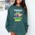 Stepdad Of The Birthday Boy Baseball Football Colorful Comfort Colors Sweatshirt Chalky Mint