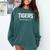 Tigers Baseball Inspired Comfort Colors Sweatshirt Chalky Mint