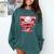 Valentine Baseball Lifestyle Home Plate Ice-Cream Drip Boys Comfort Colors Sweatshirt Chalky Mint