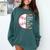 Warning Baseball Mom Will Yell Loudly Comfort Colors Sweatshirt Chalky Mint