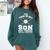 Yes This Is My Son Out Baseball Mom Comfort Colors Sweatshirt Chalky Mint
