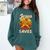 Youth Boy Baseball Jesus Saves Christian Baseball Religious Comfort Colors Sweatshirt Chalky Mint