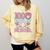 100 Days Of School Baseball 100th Day Of School Girls Comfort Colors Sweatshirt Blue Spruce