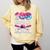 100 Days Of School Baseball Lover Donut Drip Boy Girl Comfort Colors Sweatshirt Blue Spruce