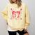 6 7 Melting Number Arrow Baseball Drip Valentine's Day Comfort Colors Sweatshirt Blue Spruce