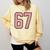 6 7 Number 67 Baseball Meme Tee For Women Comfort Colors Sweatshirt Blue Spruce
