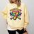 I Was 6 Now I'm 7 Dripping Ice Cream Baseball 67 Drip Comfort Colors Sweatshirt Blue Spruce