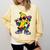 Banana Baseball Drip Comfort Colors Sweatshirt Blue Spruce