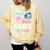 Baseball Or Bows Your Daddy Loves You Gender Reveal Matching Comfort Colors Sweatshirt Blue Spruce