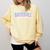 Baseball Bubble Letter Comfort Colors Sweatshirt Blue Spruce
