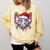 Baseball Christmas Santa Hat Baseball Christmas Drip Comfort Colors Sweatshirt Blue Spruce