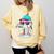 Baseball Drip Ice Cream Lifestyle Sprinkless Boy Kid Comfort Colors Sweatshirt Blue Spruce
