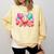 Baseball Ice Cream Drip Style Melt Ice Cream Youth Boys Comfort Colors Sweatshirt Blue Spruce