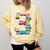 Baseball Ice Cream Drip Vehicles Youth Baseball Drip Comfort Colors Sweatshirt Blue Spruce