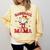 Baseball Mama Sports Mom Baseball Valentine Drip Girls Women Comfort Colors Sweatshirt Blue Spruce