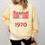Baseball Mom Since 1970 Comfort Colors Sweatshirt Blue Spruce