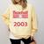 Baseball Mom Since 2003 Comfort Colors Sweatshirt Blue Spruce