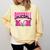 BASEBALL MOM BREAST CANCER RIBBON PINK SPORTS MOM Comfort Colors Sweatshirt Blue Spruce