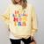 In My Baseball Mom Era Cute Mommy Groovy Comfort Colors Sweatshirt Blue Spruce