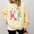 In My Baseball Mom Era Baseball Mama Comfort Colors Sweatshirt Blue Spruce