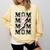 Baseball MOM Lightning Bolt Tshirt Retro Comfort Colors Sweatshirt Blue Spruce