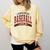 Baseball Mom Baseball Mama Mother's Day Red Loud Proud Comfort Colors Sweatshirt Blue Spruce