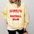 Baseball Mom Baseball Player Baseball Comfort Colors Sweatshirt Blue Spruce