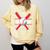 Baseball Mom Red Comfort Colors Sweatshirt Blue Spruce