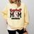 Baseball Mom Red Varsity Baseball Mama Cute Mother's Day Comfort Colors Sweatshirt Blue Spruce