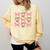 Baseball Mom Sister Tween Teen Girl Girly Pink Bow Preppy Comfort Colors Sweatshirt Blue Spruce
