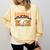 Baseball Mom Sports Orange Comfort Colors Sweatshirt Blue Spruce