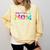 Baseball Mom Squad Tie Dye Cute Ball Mom Comfort Colors Sweatshirt Blue Spruce