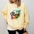 Baseball Mom USA American Baseball Graphic Comfort Colors Sweatshirt Blue Spruce