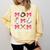 Baseball Nana Era Bows Baseball Mom Women Comfort Colors Sweatshirt Blue Spruce
