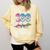 Baseball Player 100 Days Of School Sports Ice Cream Drip Premium Tri-Blend Comfort Colors Sweatshirt Blue Spruce