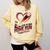 Baseball Valentine Love Is Our Home Run Apparel Comfort Colors Sweatshirt Blue Spruce